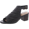 dayana womens faux leather round toe block heel