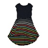 girls navy stripe dress