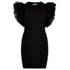 extreme tulle sleeve in black
