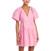 camila womens tiered mini fit & flare dress