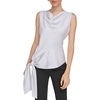 womens asymmetric shimmer pullover top