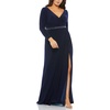plus womens beaded long evening dress