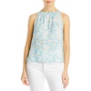 womens linen gathered halter top