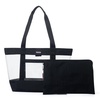 carry away clear tote bag with removable pouch