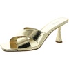 clara womens metallic leather mules