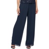 womens solid chiffon pants