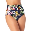 womens high-waist floral swim bottom separates
