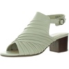 dayana womens zipper faux leather block heel
