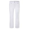fringe crop jeans in white