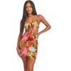 cut out tie back halter dress