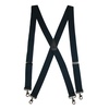 men's big & tall elastic solid color x-back suspender with swivel hook ends