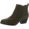 lou womens solid faux leather chelsea boots