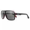 men 1001/s polarized shaded sunglasses in matte black red