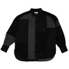 black and gray patchwork jacket