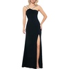 womens full length asymmetrical evening dress