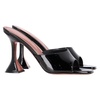 lupita slip-on sandal heels in black leather