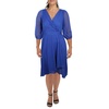 womens chiffon metallic midi dress