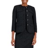 womens metallic polyester collarless blazer