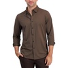mens collar nylon button-down shirt