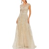 womens tulle sequined evening dress