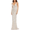 womens sequined halter evening dress