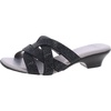 enny womens rhinestone criss cross strappy sandals