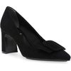 akbentley womens buckle suede block heels
