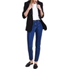 womens hooded viscose one-button blazer