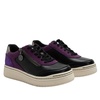 women's averie sneakers in black purple