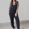 in a while jumpsuit in black