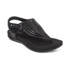women's ellie toe post walking sandal in black