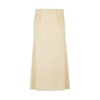 high-waisted a-line skirt with gathered details
