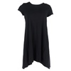 mini t-shirt dress in black and grey cotton