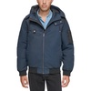 big & tall mens insulated polyester bomber jacket