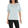 womens crew neck short sleeve pullover top