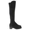 tia over-the-knee boots in black suede