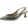 idream womens padded insole man made slingback heels