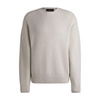relaxed-fit sweater in structured wool and cashmere