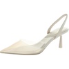 enaver womens solid manmade slingback heels