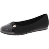 womens toe cap patent ballet flats