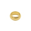 10mm domed cigar band gold