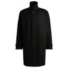 regular-fit coat in water-repellent fabric