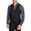 mens button polyester suit vest