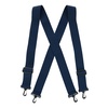 men's big & tall elastic x-back suspenders with plastic hook ends