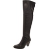 womens faux leather solid knee-high boots
