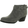 uttara womens faux suede ankle booties