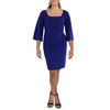 plus womens embellished knee length cocktail and party dress
