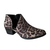 women's diva bootie in grey leopard