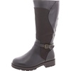 erica   womens zip up slip on knee-high boots