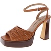 the steady womens faux leather ankle strap platform sandals